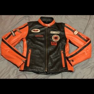 Harley Davidson Women’s Leather Bike Jacket Size S